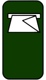 Post boxes icon